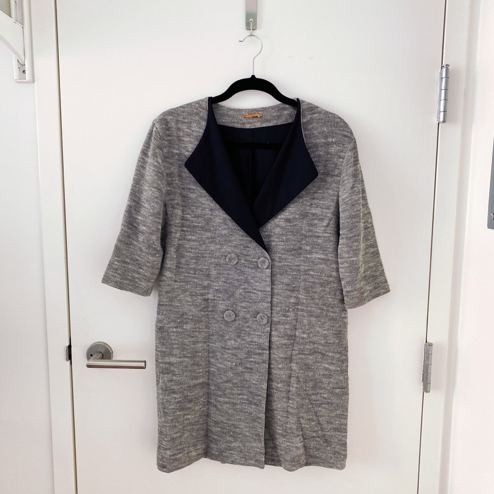 LOEFFLER RANDALL | Satin & Knit Cardigan Jacket